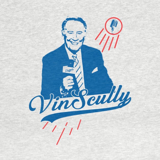 Vin Scully Legend Thank You For The Memories by LMW Art